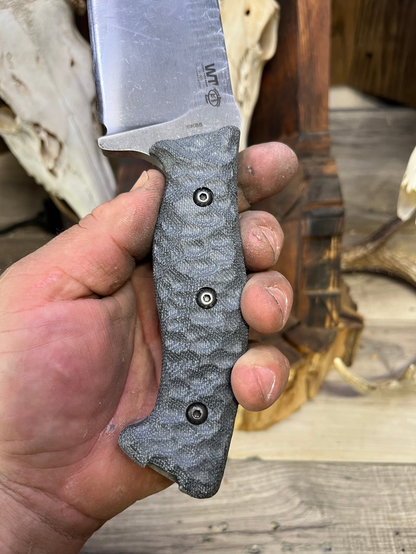 Work Tuff Gear: Kodiak - Canvas Micarta Handles (Knife NOT Included) - Carroll's Custom Scales