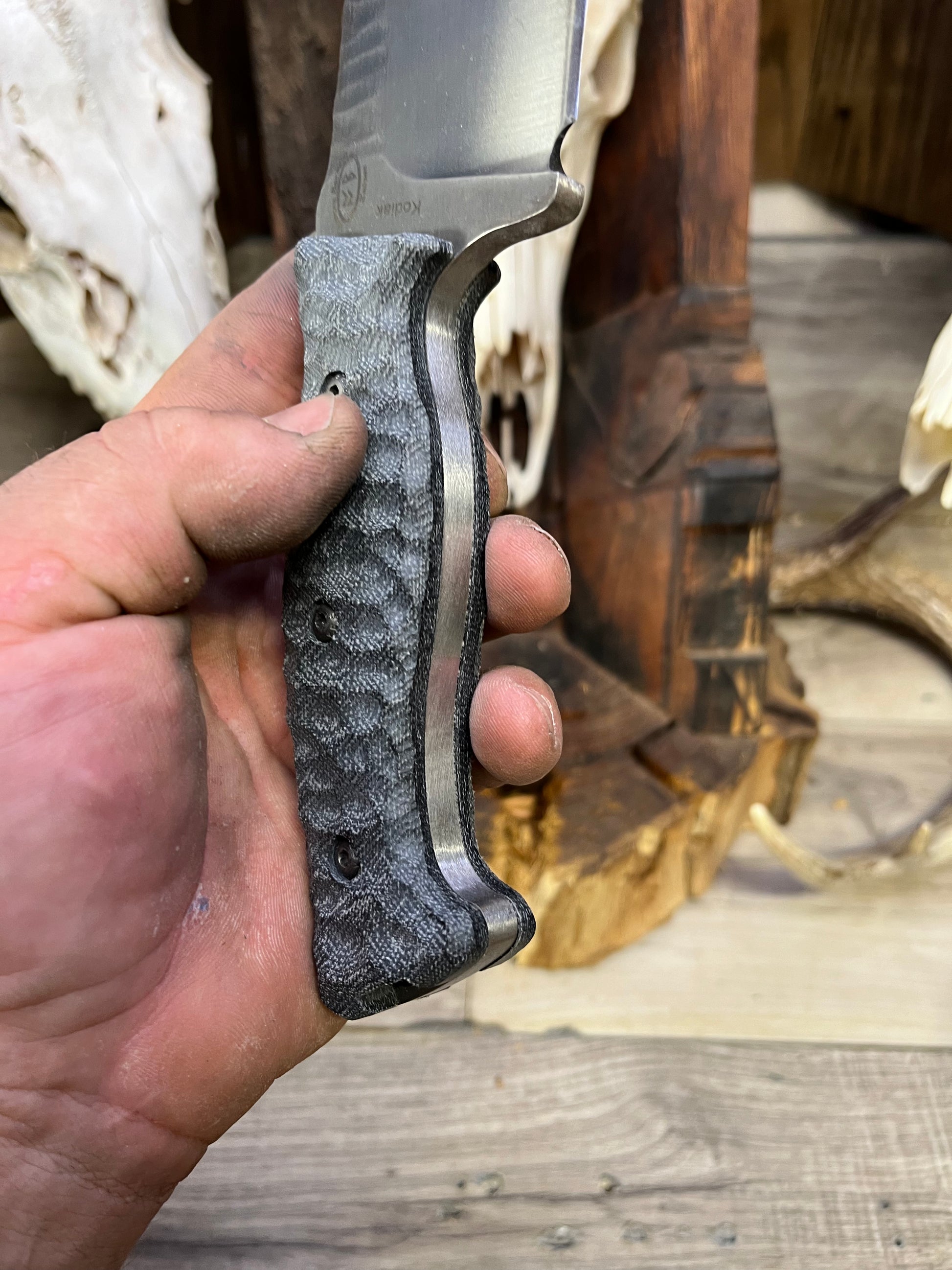 Work Tuff Gear: Kodiak - Canvas Micarta Handles (Knife NOT Included) - Carroll's Custom Scales