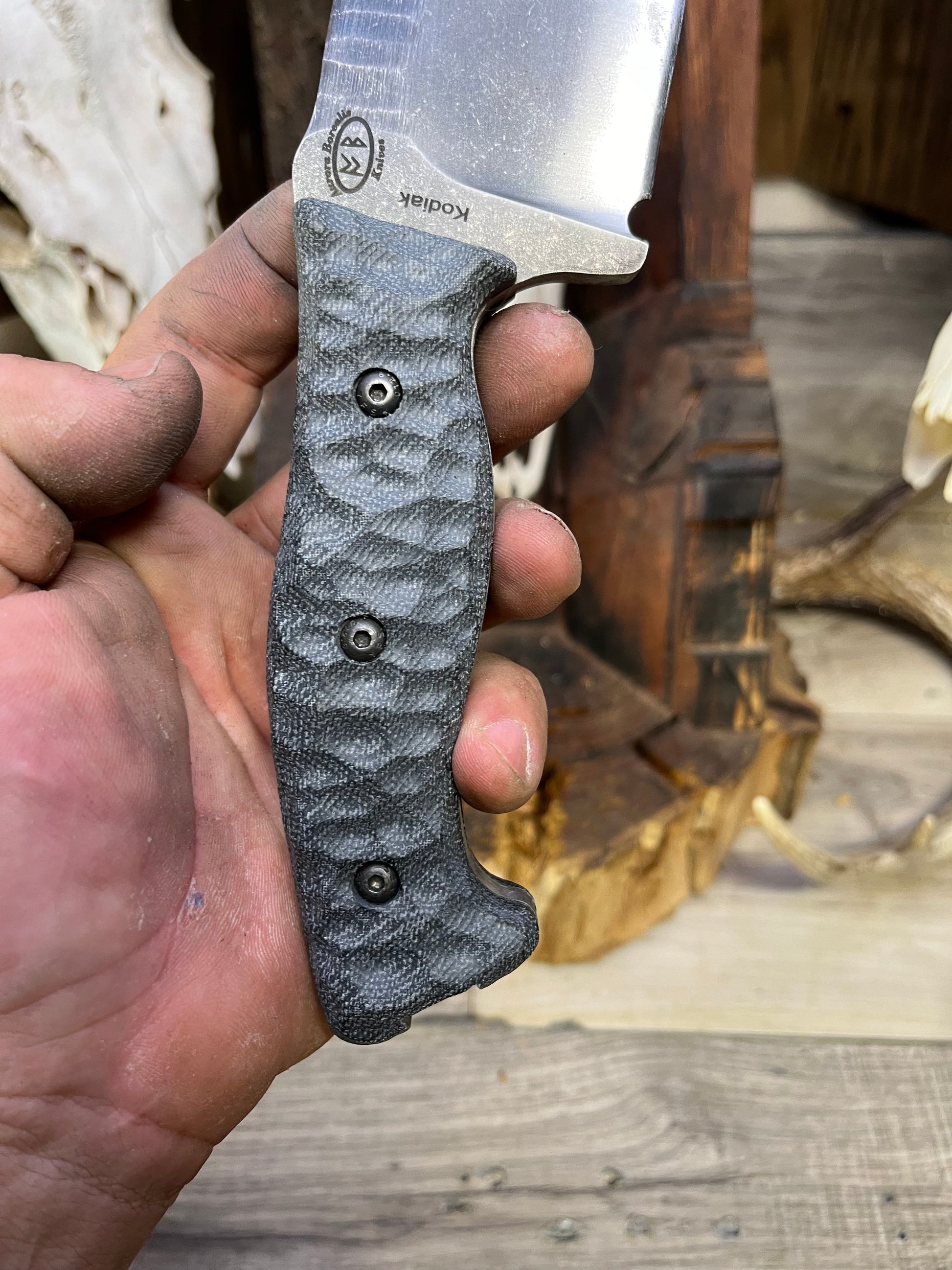 Work Tuff Gear: Kodiak - Canvas Micarta Handles (Knife NOT Included) - Carroll's Custom Scales