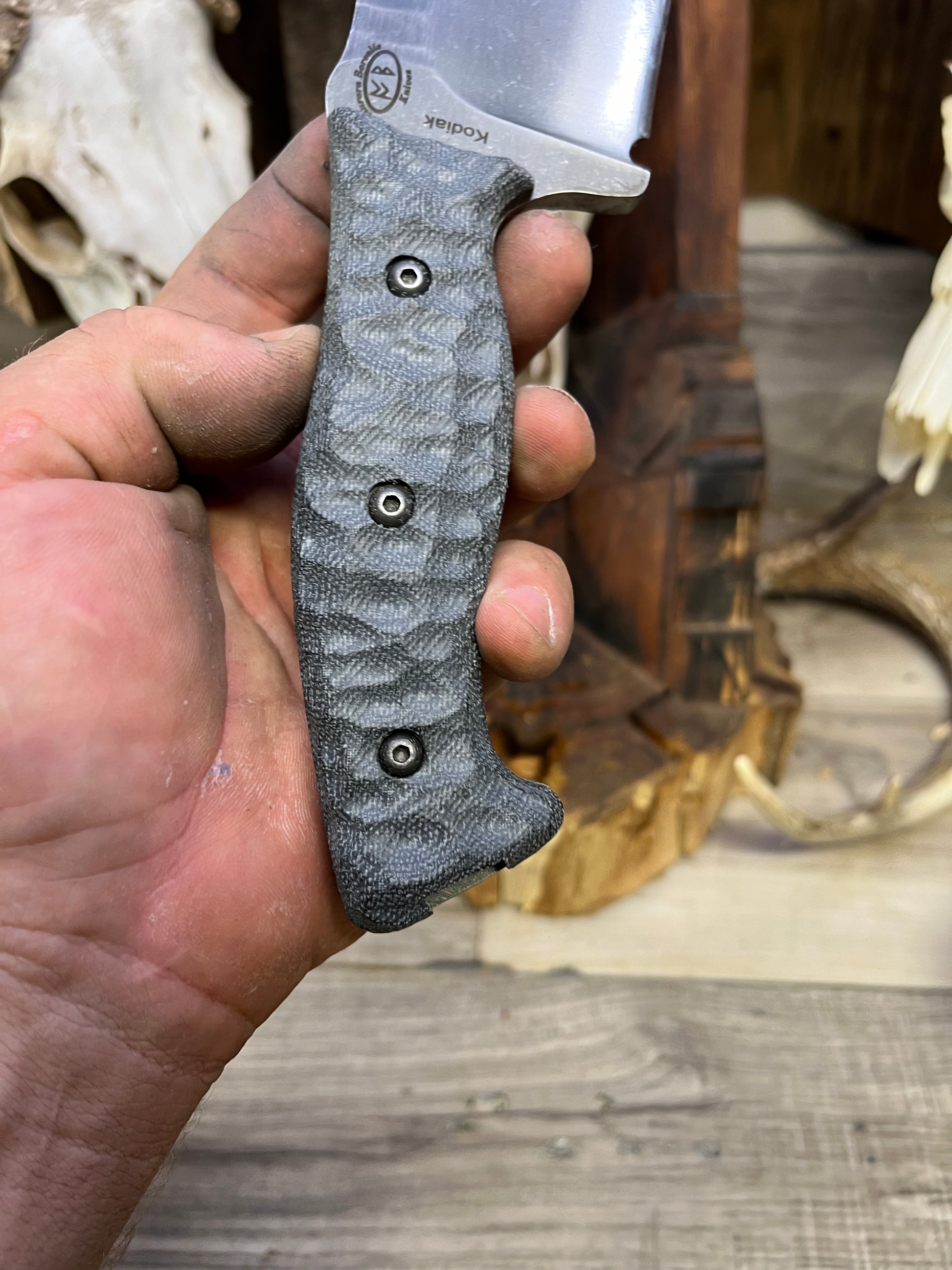 Work Tuff Gear: Kodiak - Canvas Micarta Handles (Knife NOT Included) - Carroll's Custom Scales